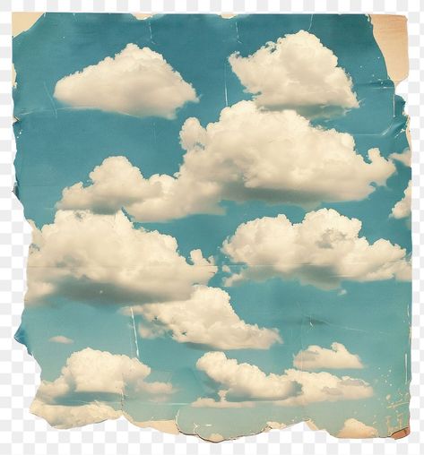 Collage Sky, Journal Cutouts, Cloud Collage, Sky Collage, Sky Png, Collage Cutouts, Clouds Png, Aesthetic Pngs, Collage Material