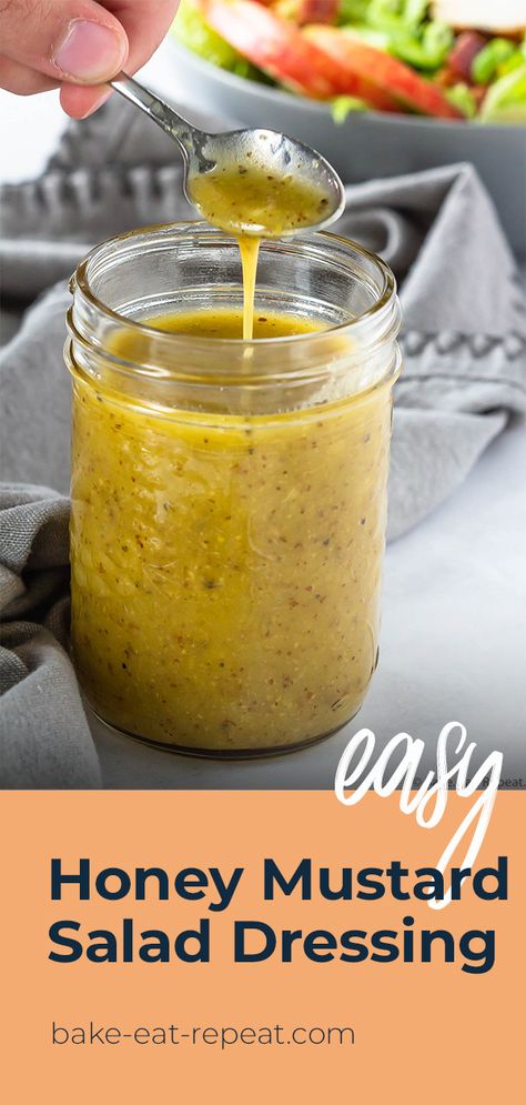 Honey Mustard Dressing Recipe, Mustard Dressing Recipe, Honey Mustard Salad, Easy Honey Mustard, Honey Salad Dressing, Mustard Salad, Honey Mustard Salad Dressing, Mustard Salad Dressing, Homemade Honey Mustard