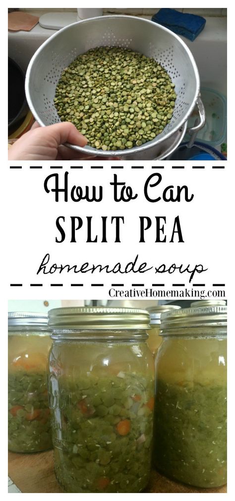 Canned Pea Soup, Split Pea Soup Canning Recipe, Canned Split Pea Soup, Canning Split Pea Soup, Canning Split Pea And Ham Soup, Split Pea Recipes, Canning Peas, Canning Planner, Canning Soups