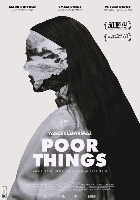 Poster Design | Poor Things :: Behance Identity Poster Design, Film Art Poster, Movie Posters Redesign, Movie Posters Photoshop, Film Poster Collage, Film Poster Design Vintage, Graphic Film Poster, Artistic Movie Posters, Movie Poster Ideas Design