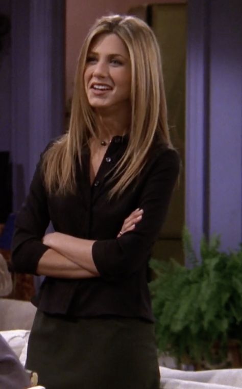 Rachel Green Season 4 Hair, Estilo Rachel Green, Rachel Green Hair, Aniston Hair, Rachel Green Style, Jeniffer Aniston, Rachel Green Outfits, Jennifer Aniston Hair, No Offense