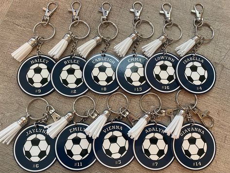 Soccer Bag Name Tag, Soccer Bag Tag, Team Bag Tags Soccer, Soccer Senior Night, Boys Soccer Team Gifts, Team Gifts for Girls Soccer by MomsCreativeOutletCo on Etsy Soccer Swag Bag Ideas, Soccer Senior Night Gifts, Soccer Bag Tags, Soccer Team Mom, Soccer Bag Tag, Soccer Senior Night, Personalized Sports Gifts, Soccer Team Gifts, Soccer Mom Gifts