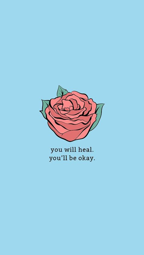 Vintage psd red rose mobile phone wallpaper quote you will heal you will be okay | free image by rawpixel.com / Techi Okay Wallpaper, Rose Mobile, Rosé Hd, Simple Flower Drawing, Wallpaper Quote, Rose Quotes, Wallpaper Boho, Mobile Phone Wallpaper, Positive Wallpapers