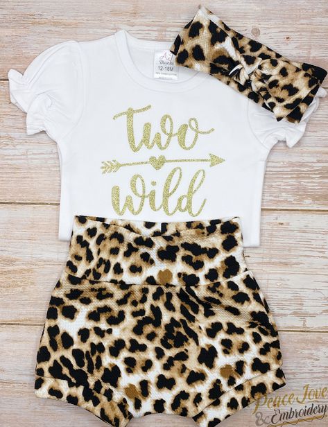 Outfit Animal Print, Two Wild Birthday, Unicorn Birthday Outfit, Wild Birthday Party, 2nd Birthday Outfit, Wild Outfits, Wild Party, Two Wild, Wild One Birthday Party