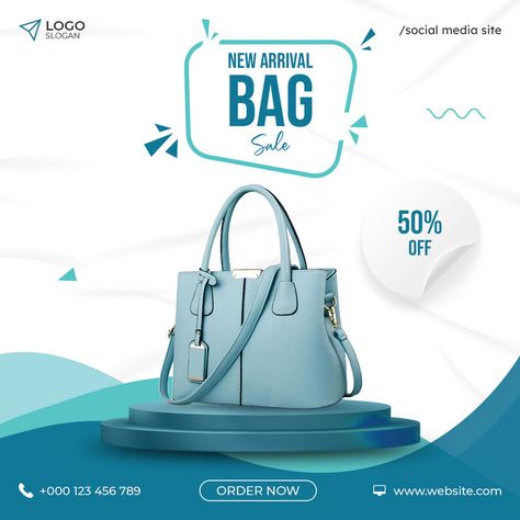 Bag Banner Design, Bag Social Media Post, Bag Poster Design, Bag Instagram Post, Product Social Media Post Design, Fashion Creative Ads, Bag Ads, Bag Promotion, Advertising Bags