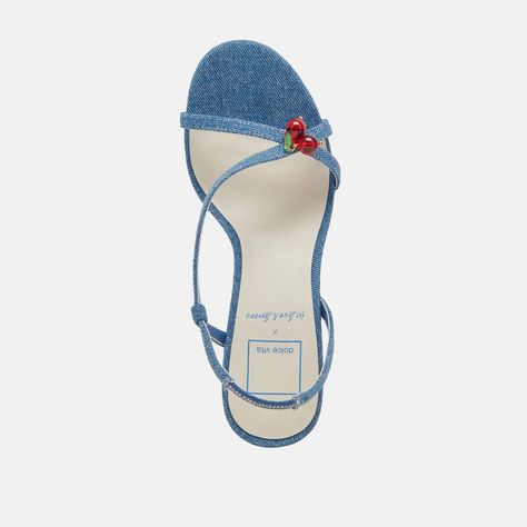 CERISE HEELS BLUE DENIM – Dolce Vita 90s Fashion Trends, Trending Heels, Heels Blue, Shoes Heels Classy, Socks Shoes, Fancy Shoes, Cute Heels, Leather Socks, Shoe Inspo