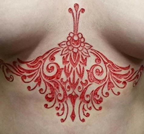 Henna Chest, Body Modification Piercings, Red Henna, Arm Art, Tattoo Style Drawings, Body Modification, Makeup Tattoos, Body Modifications, Piercing Tattoo