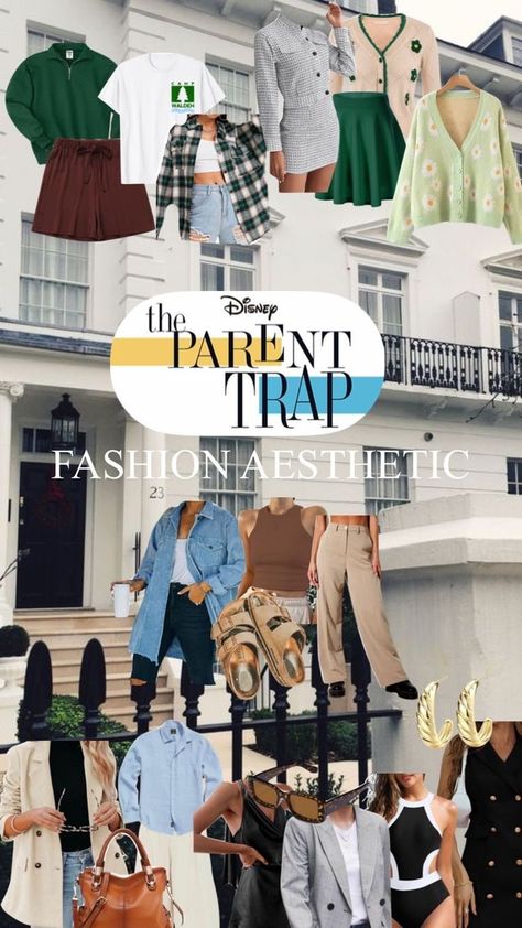 Movies Outfit Casual Summer, Parent Trap Outfits Camp, Parents Trap Outfits, Parent Trap Mom Outfits, Cheesy Parent Trap Outfits, Chessie Parent Trap Aesthetic, Jesse Parent Trap Outfits, Elizabeth James Parent Trap Outfits, The Parent Trap Fashion