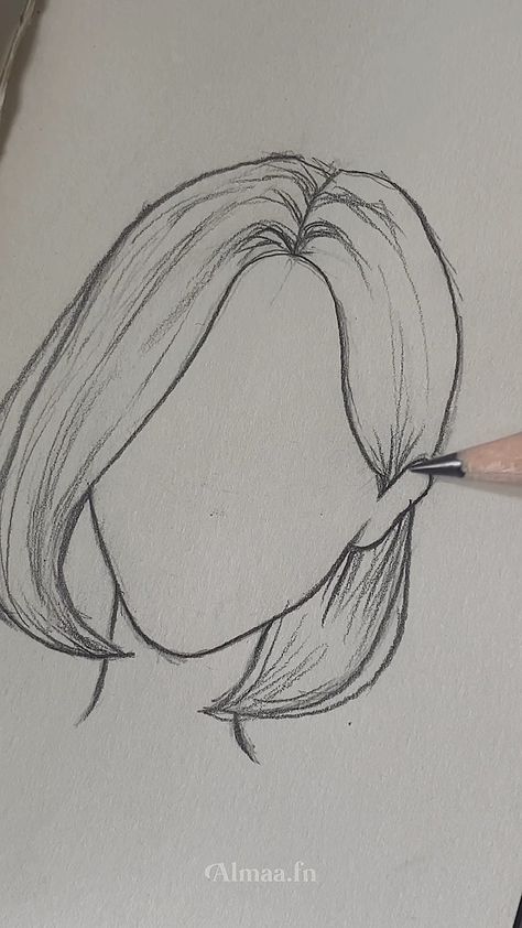 How To Draw A Hair, How To Drow, Sketches Of Love, Wallpaper Iphone Boho, Hair Sketch, Woman Sketch, Beauty Art Drawings, Drawing Templates, Sketches Easy