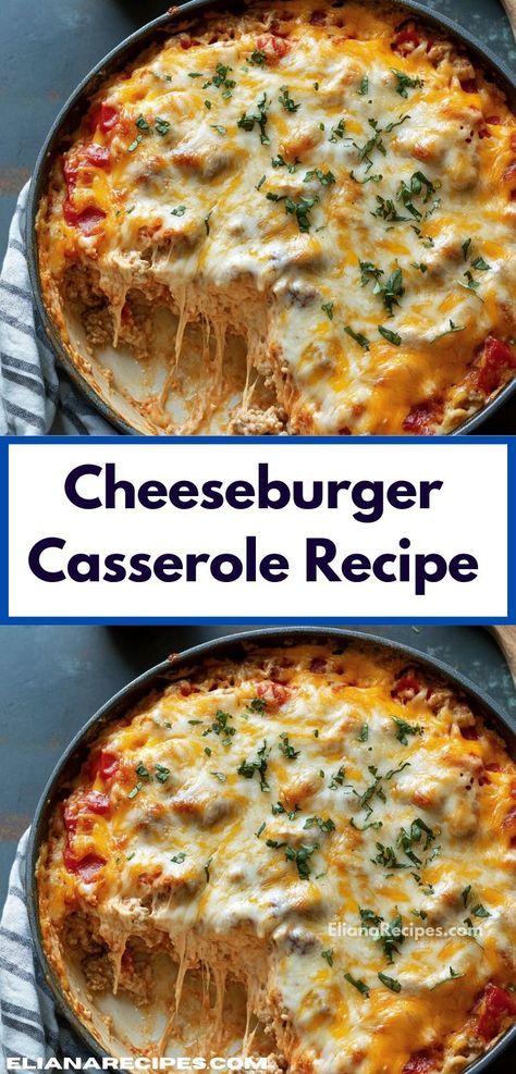 Need a quick and satisfying meal idea? This Cheeseburger Casserole Recipe is a breeze to prepare, allowing you to whip up a delicious dinner in no time, ideal for family gatherings. Pasta And Cheese, Cheeseburger Casserole Recipe, Cheeseburger Casserole, Beef Pasta, Pasta Casserole, Ground Beef Casserole, Easy Casserole, Delicious Dinner, Family Dinners