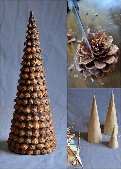 Beautiful DIY pine cone crafts for kids & adults! Best ideas to make free pinecone decorations & easy gifts from spring to fall & Christmas! - A Piece of Rainbow #pinecones #pineconecrafts #diy #homedecor home decor ideas, #diyhomedecor #thanksgiving #christmas #christmasdecor #crafts #fall #winter #farmhouse #vintage #farmhousestyle farmhouse, wedding, flowers #centerpiece Thanksgiving, table centerpiece #modpodge #craftsforkids Pinecone Decorations, Pine Cone Ornaments, Ideas Decoracion Navidad, Cone Ornaments, Pine Cone Christmas Decorations, Pinecone Crafts Kids, Pinecone Crafts Christmas, Pine Cone Christmas Tree, Cone Crafts