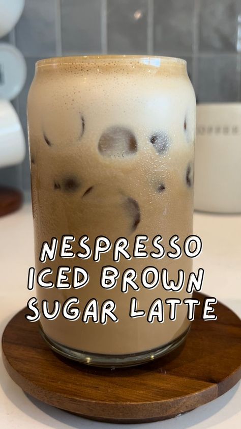 Nespresso Brown Sugar Shaken Espresso, Nespresso Cold Brew Recipes, Nespresso Iced Leggero Recipe, Starbucks Blonde Nespresso Recipes, Brownsugar Iced Coffee, Nespresso Gold Recipes, Nespresso Chiaro Recipes, Nespresso Recipes Low Calorie, Coffee Recipes Nespresso