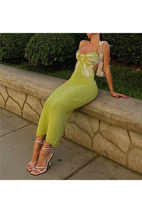 Glowing Aesthetic, Knit Long Dress, Tube Maxi Dresses, Outfit Collection, Gaun Fashion, Long Knitted Dress, Cover Beachwear, Bodycon Maxi Dresses, Holiday Outfit