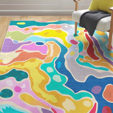 Well Woven Crayola Bright Modern Dining Bedroom Playroom Low-Pile Rug - Bed Bath & Beyond - 40734770 Dopamine Decorating, Bright Rug, Sensory Rooms, Barbie Room, Well Woven, Color Mix, Living Room Colors, Play Room, Positive Messages