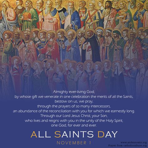 Prayer for the Solemnity of All Saints. All Saints Day Quote, All Saints Day Prayer, Female Saints, November Quotes, Blessed Mary, Catholic Family, Praying The Rosary, All Saints Day, November 1st