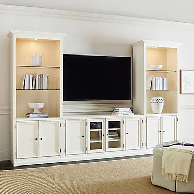 Tuscan Furniture, Beveled Glass Doors, Built In Shelves Living Room, Home Entertainment Centers, Tuscan House, Living Room Essentials, Media Furniture, Solid Doors, Media Cabinet