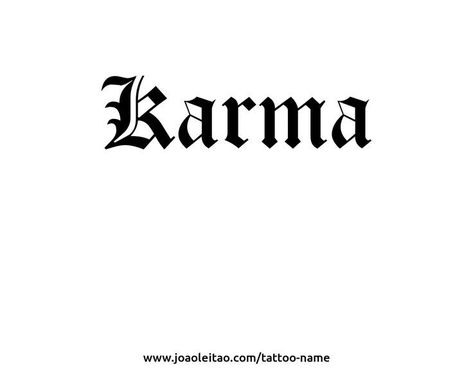 Tattoos Simplistic, Tattoo Karma, Wrist Tattoos Girls, Karma Tattoo, Name Creator, Own Tattoo, Create Your Own Tattoo, Tato Lengan, Tattoo Name