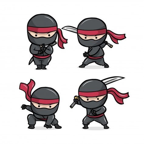 Cute Ninja Drawing, Samurai Chibi, Ninja Drawing, Ninja Character, Ninja Japan, Ninja Tattoo, Hoodie Illustration, Ninja Illustration, Ninja Hoodie