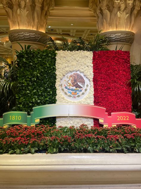 Mexico Independence Day Decoration, Mexican Flag Eagle, Rose Flower Diy, Diy Rose Flower, Mexico Aesthetic, Mexican Independence Day, Mexican Independence, Independence Day Decor, Casino Decorations