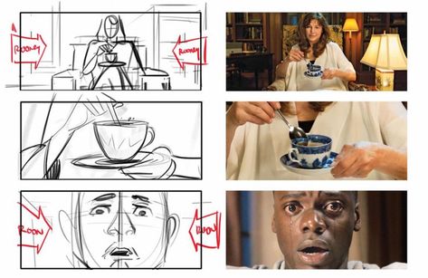 Storyboard Film, Storyboard Examples, Storyboard Drawing, Storyboard Ideas, Filmmaking Inspiration, Storyboard Template, Storyboard Illustration, Animation Storyboard, Jordan Peele