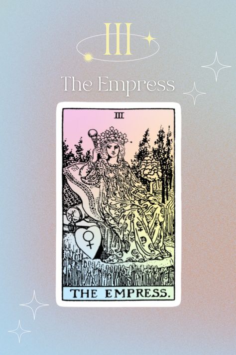 The Empress Tarot Wallpaper, The Empress Tarot Art, The Empress Card, Empress Card, Bruji Tips, The Empress Tarot, Tarot Cards Major Arcana, Symbol Of Creation, Empress Tarot