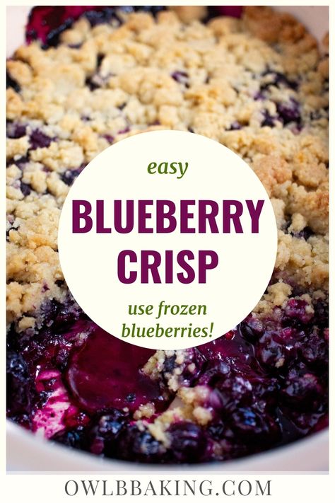 Blueberry Crumble With Frozen Blueberries, Blueberry Crisp Recipe With Frozen Blueberries, Blueberry Desserts With Frozen Blueberries, Blueberry Cobbler Frozen Blueberries, Blueberry Blackberry Crisp, Blueberry Oatmeal Crisp Recipe, Frozen Blueberry Crisp, Easy Frozen Blueberry Desserts, Small Batch Blueberry Crisp