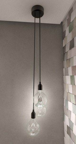 Pendant Lighting Bedroom Bedside, Stairway Lighting Ideas, Hanging Light Bulbs, Stairwell Lighting, Stairway Lighting, Pendant Lighting Bedroom, Bulb Pendant Light, Bathroom Pendant, Bathroom Pendant Lighting