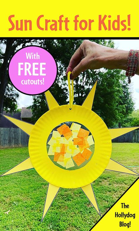 Check out one of my favorite preschool crafts! This sun craft for kids is great for building fine motor skills and boosting creativity! Sun Crafts for Kids | Sun Craft Preschool | Sun Theme | Summer Activities | Suncatcher | Suncatcher DIY Eyfs Summer Crafts, Preschool Sun Catchers, S Is For Sun Craft, Sun Crafts For Infants, Sunshine Craft Preschool, Sunny Weather Crafts Preschool, Sun Catcher Preschool Craft, Summer Crafts Preschoolers, Summer Time Preschool Crafts