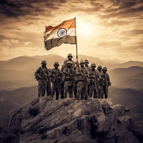 Indian Army holding Indian Flag Generative ai Indian Army Aesthetic, Indian Army Photo, Independence Photos, Indian Flag Photos, Indian Military, Indian Army Wallpapers, Better Quotes, Indian Legends, Army Brat