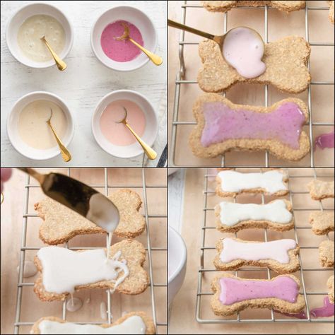 Best Dog Cookie Recipe, Diy Dog Cookies With Icing, Dog Biscuit Packaging, Dog Treats Homemade Frosting, Dog Biscuit Icing Recipe, Dogs Cookies Recipe, Dog Treat Frosting Recipe That Hardens, Easy Dog Cookies Recipe, Dog Cookie Business