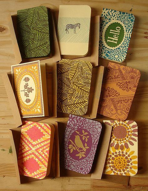 Note Book Design Cover Ideas, Notebook Packaging, Linocut Cards, Handmade Stationary, Linocut Printmaking, Karten Design, Relief Print, Pola Sulam, Stamp Printing