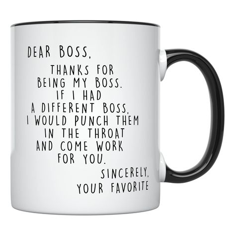 PRICES MAY VARY. [Worlds Best Boss Mugs for Men and Women] – Looking for best boss gifts for men? This coffee mug is sure to bring a smile to your boss's face and brighten their day every time they have their coffee or tea. Our best boss mugs are built to last, made of durable dishwasher and microwave safe ceramic. [High quality Funny Boss Gifts] - We use the best quality ceramics, and our images are permanently printed with strong, vibrant, and long-lasting colors (nothing will fade or peel!) H Funny Office Gifts For Coworkers, Cheap Men’s Christmas Gifts, Boss Day Gift Ideas Men, Boss Christmas Gift Ideas, Boss Day Gift Ideas, Unique Boss Gifts, Bosses Day Gift Ideas Offices, Worlds Best Boss Mug, Birthday Funnies