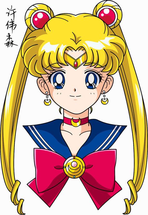 Sailor Moon Face Anime Style by xuweisen on deviantART Seni Resin, Face Anime, Comics Illustration, Arte Sailor Moon, Sailor Senshi, Sailor Moon Usagi, Sailor Moon Aesthetic, Sailor Pluto, Moon Princess