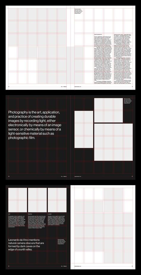 This US letter format (8.5 by 11 inches) portrait grid system and template is specifically designed with publications for architects and photographers in mind. The typography layout comes complete with fully customizable style sheets. Add your own imagery, color palette or edit the typography to suit your requirements. You just need Creative Cloud and an understanding of working with InDesign to get started. Includes modular baseline grid and typographic style sheets with proportional leading. Portfolio Grid Design, Editorial Design Layout Grid, Indesign Grid Layout, Book Grid Layout, Layout Grid Design, Grid System Layout, Swiss Grid Design, Modular Grid Layout, Book Design Inspiration Creative