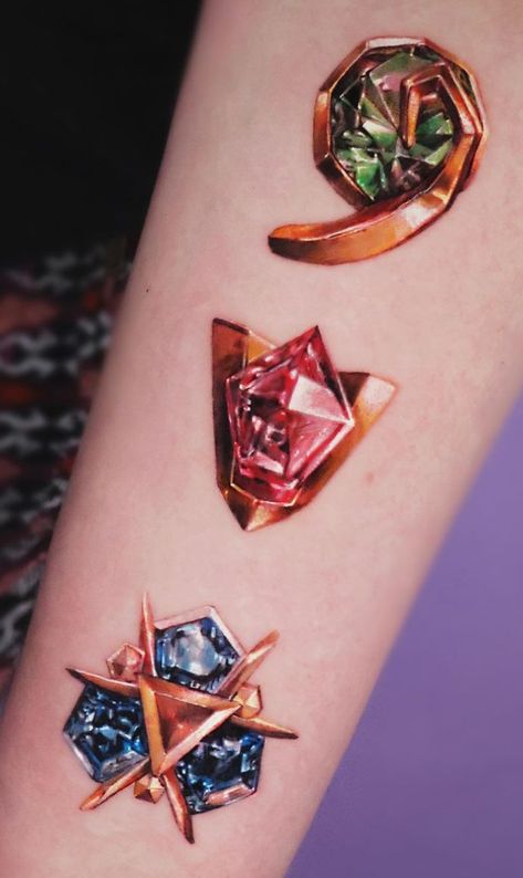 Stones Tattoo, Stone Tattoo, Zelda Tattoo, Zelda Ocarina Of Time, Gold Tattoo, Ocarina Of Time, Tattoo Flash Art, Time Tattoos, Flash Art