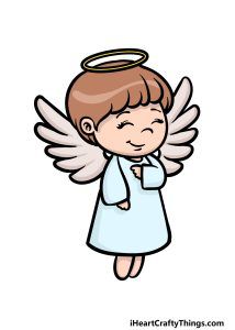 How to Draw A Cartoon Angel – A Step by Step Guide Cartoon Angel, Angel Y Diablo, Man Angel, Angel Cartoon, Scrapbook Letters, Learn To Sketch, Drawing Body Poses, Angel Drawing, Floral Wedding Decorations