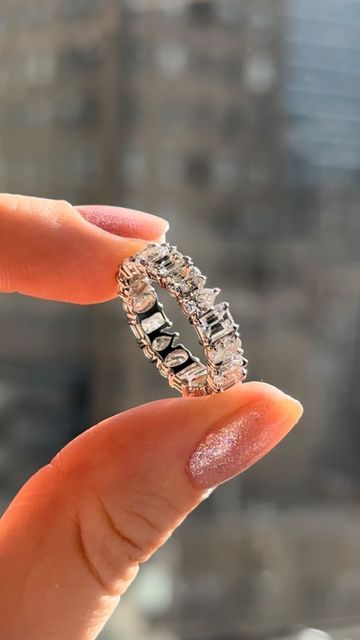 Stephanie Gottlieb on Instagram: "Anticipated to be the most popular SG icon of 2023! 💎This multi shape wedding band is a classic with a unique twist— we have ONE piece available for overnight shipping if you order tomorrow before 2PM! Details in story. #weddingband #christmasgifts #diamondring #engagementring #mixeddiamondshapes #diamondjewelry #sgfine #sgbridal #sgsparkle" Multi Shape Diamond Band, Stephanie Gottlieb, Diamond Bands, Diamond Wedding Bands, Wedding Band, Diamond Jewelry, Wedding Bands, Diamond Ring, Most Popular