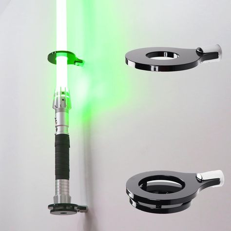 PRICES MAY VARY. 【VERTICAL DISPLAY】lightsabers can be displayed vertically on the wall. A vertical display saber stand saves space, the saber stand will never steal your coolest lightsaber, and it can be perfectly with any home style. Hang your lightsaber in your living room, office or porch as decorative piece to impress your guests. 【UNIQUE DESIGN】your favorite handicrafts and collections should be displayed and appreciated rather than trapped in boxes or closets. The transparent acrylic mater Lightsaber Wall Mount, Lightsaber Display, Star Wars Bedroom, Wall Mount Light, Wall Bracket, Wall Mounted Light, Wall Brackets, Lightsaber, Display Stand