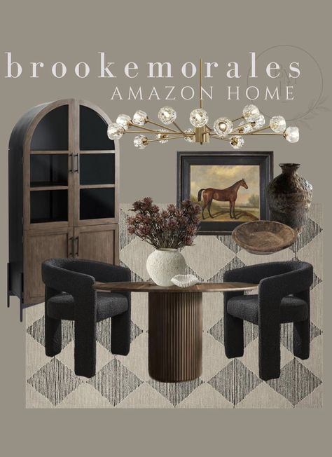 Nate And Jeremiah Interiors, Dark Wood Floors Mood Board, How To Make Your Living Room Look Expensive, Moody Modern Dining Room, Modern Nancy Meyers Interiors, Brooke Morales Home, Dining Room Inspiration Vintage, Queer Eye Home Makeover, Dining Table Set Up