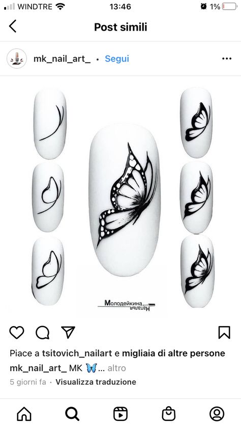 How To Draw A Butterfly On Nails, Nail Drawing Tutorial, Draw Nail Art Design, Simple Butterfly Nail Art, Nail Designs Drawing, Simple Butterfly Nails, Butterfly Nail Art Designs, Nail Art Butterfly, Quick Nail Art