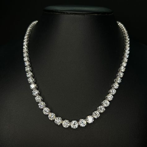 Grown Diamond Round Cut Graduating Tennis Necklace #DiamondJewelry #LuxuryBracelet #sunshinediamonds #FineJewelry #RoundCutDiamond #TennisBracelet #DiamondBracelet #SparklingBeauty #StatementPiece #JewelryLovers #sunshinediamondsuk #london #FashionAccessories #diamondjewelry Tennis Necklace Diamond, Diamond Tennis Necklace, Luxury Bracelet, Diamond Necklace Set, Necklace Diamond, Tennis Necklace, April 26, Dream Jewelry, Tennis Bracelet