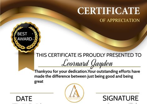 Certificate of appreciation Certificate For Appreciation, Appreciation Certificate Templates, Certificate Of Appreciation Design, Certificates Of Appreciation, Certificate Appreciation, Appreciation Certificate, Certificate Format, Free Certificate Templates, Editable Certificates