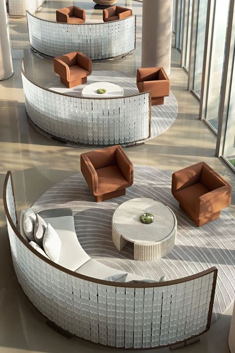 Hotel Lobby Seating Area, Hotel Lobby Seating, Interior Kantor, Lobby Seating, Hotel Lobby Design, Lobby Interior Design, Interior Design Minimalist, Lobby Interior, Lobby Design