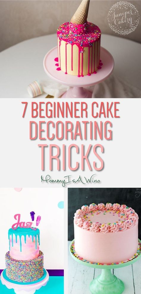 Birthday Cake Decorating Ideas 7 Easy Cake Decorating Trends For Beginners Decorating Tutorials Cake Decorating Trends, Beginner Cake Decorating, How To Decorate Cakes, Diy Dessert, Novelty Birthday Cakes, Cake Decorating For Beginners, Creative Cake Decorating, Cake Decorating Ideas, Diy Cake Decorating