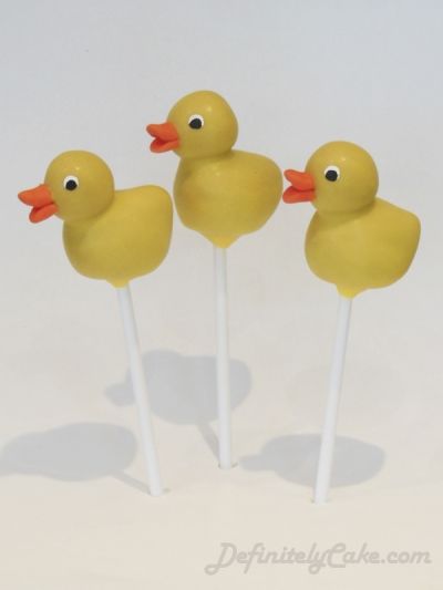 DUCK cake pops Duck Cake Pops, Ladybug Cake Pops, Rubber Duck Cake, Ducky Cake, Rubber Ducky Cake, Rubber Ducky Party, Animal Cake Pops, Ladybug Cakes, Easter Cake Pops