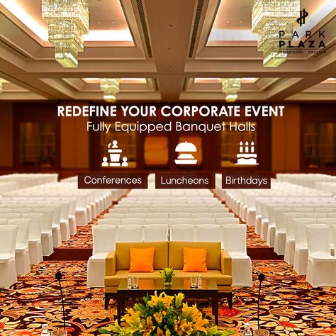 For Reservations, please call: +91 97796 26447

Redefine your next event with our fully equipped banquet halls. Perfect for conferences, luncheons, birthdays, and social gatherings.  

#ParkPlaza #Corporate #Bookings Park Plaza, Banquet Hall, Social Gathering, Corporate Events