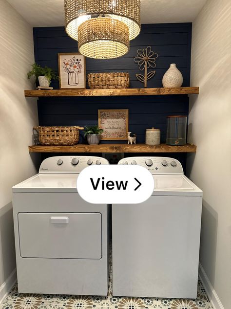 Lemon8 · Dream laundry room? Yes, please! 🙋🏼‍♀️🧺 · @Redhead_Renos Laundry Closet Makeover, Landry Room, Laundry Room Decor Ideas, Laundry Room Organization Ideas, Laundry Room Update, Laundy Room, Laundry Nook, Small Laundry Room Makeover, Laundry Room/mud Room