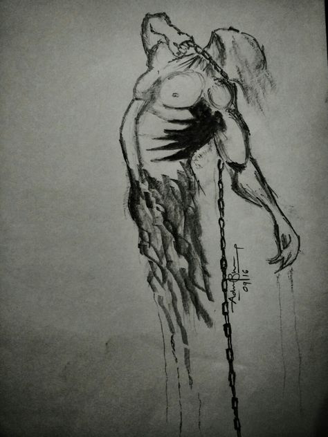 Deep Meaning Drawing Sketches, Horror Sketch, Drawing 101, Sketches Pencil, Dark Art Drawings, Illustration Sketches, Drawing Artwork, Pencil Sketch, Horror Art