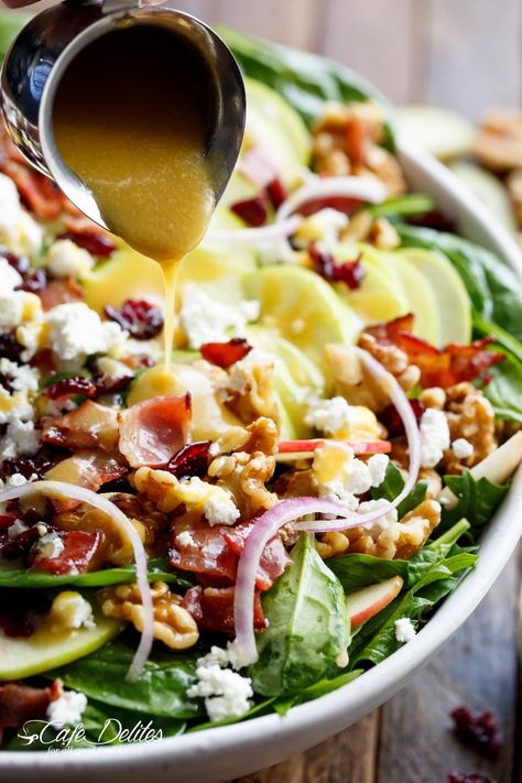 Resep Salad, Cafe Delites, Cranberry Salad, Honey Dijon, Salad Pasta, Autumn Salad, Best Salad Recipes, Salad Recipes For Dinner, Think Food