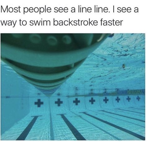 The truth about lane lines, Part Two: Swimmer Relatable, Swim Funny, Swim Problems, Swimmer Memes, Swim Quotes, Swimming Technique, Swimming Jokes, Swimming Aesthetic, Swimmer Girl Problems